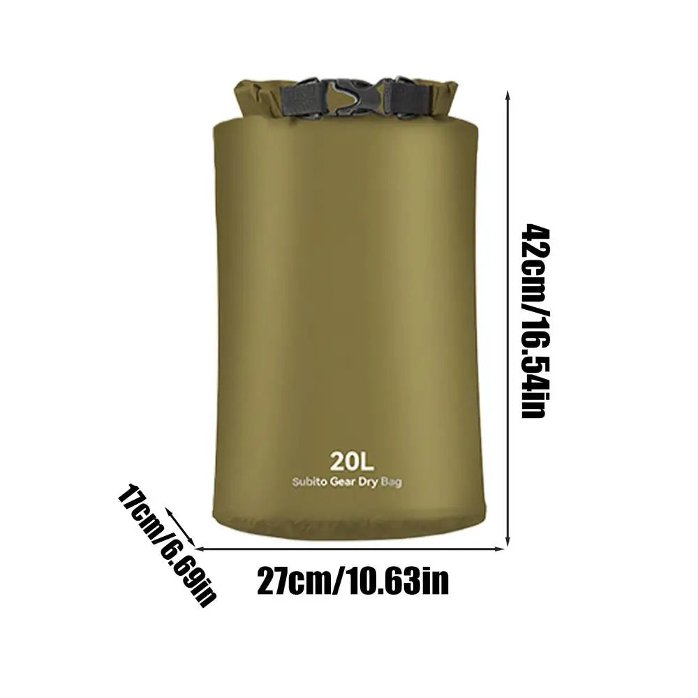 Dry Bag Roll-top Waterproof Floating Sack Swimming Rafting Kayaking River Trekking Floating Sailing Canoing Boating Water Bag