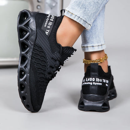 Women's running shoes, lightweight mesh, breathable and comfortable flat soft tennis shoes, blade sports shoes for women