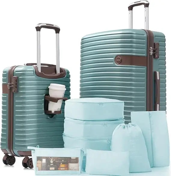 Merax Hardshell Luggage Sets 4 piece Lightweight Suitcases With Wheels TSA Lock Expandable (only 24”/28”) ABS Large Luggage set