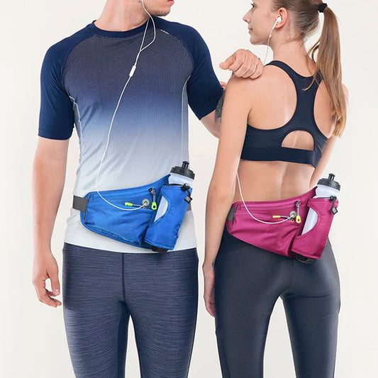 Hydration Belt Pack Large Capacity Running Bum Bag Multifunction Water Bottle Holder Bag Waterproof for Running Cycling