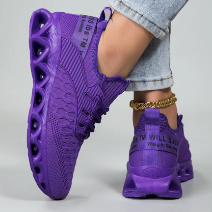 Women's running shoes, lightweight mesh, breathable and comfortable flat soft tennis shoes, blade sports shoes for women