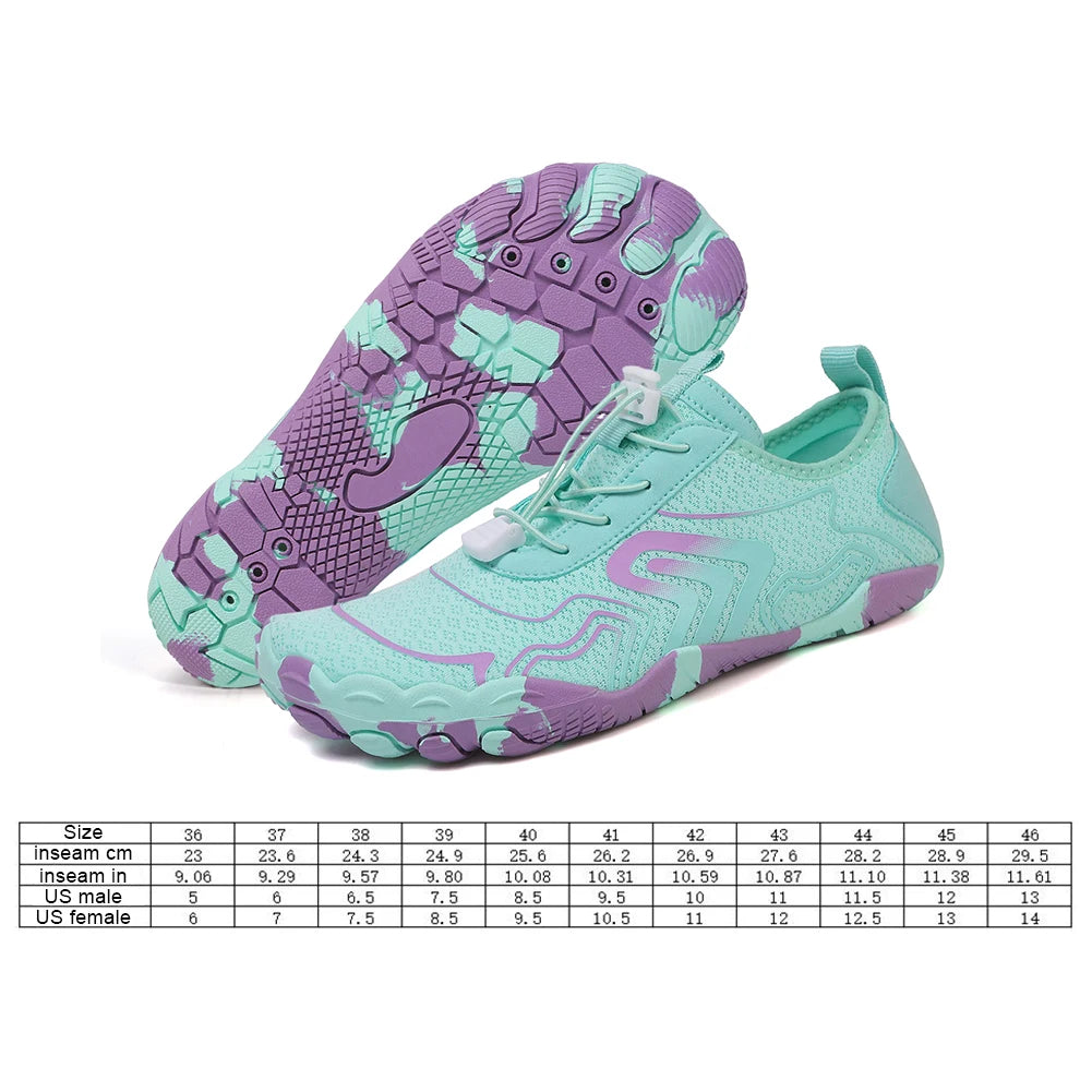 Unisex Water Shoes Lightweight Aqua Shoes Non Slip Casual Wading Shoes Quick Drying Breathable Gym Sneakers for Water Sports