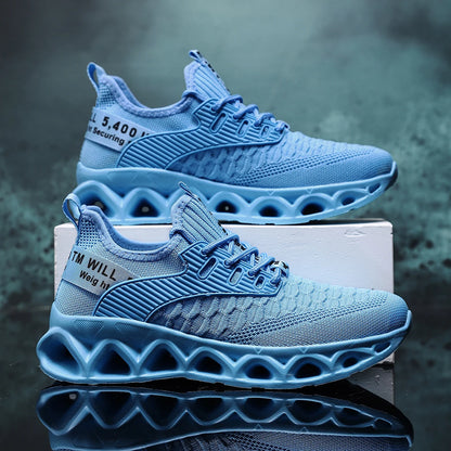 Women's running shoes, lightweight mesh, breathable and comfortable flat soft tennis shoes, blade sports shoes for women