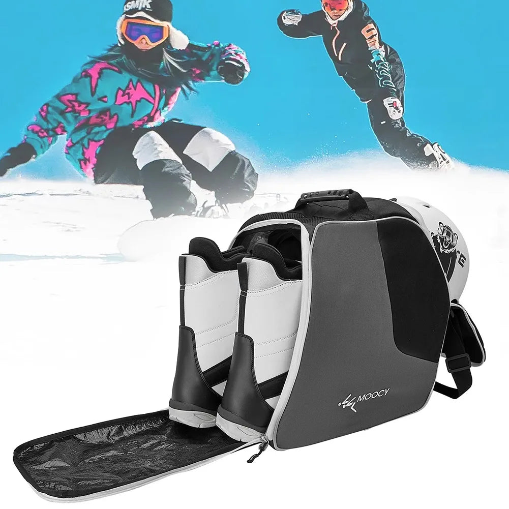 Portable Outdoor Ski Bag Waterproof Professional Outdoor Winter Ski Equipment Storage Bag Non-slip for Ski Helmet Goggles Gloves