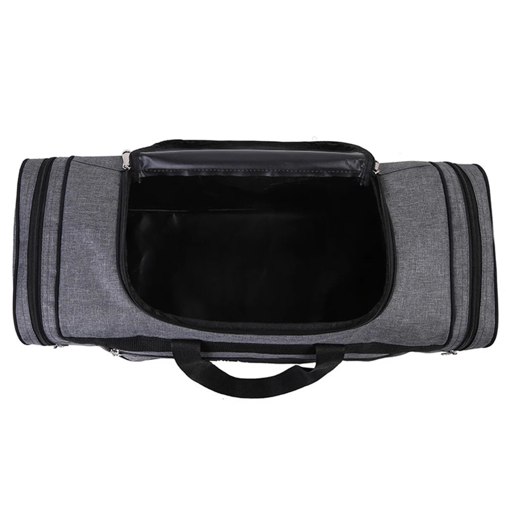 Oxford Dry Wet Separation Bags Waterproof Sports Backpack Purse Multifunctional Wear-resistant Side Zippers for Outdoor Football