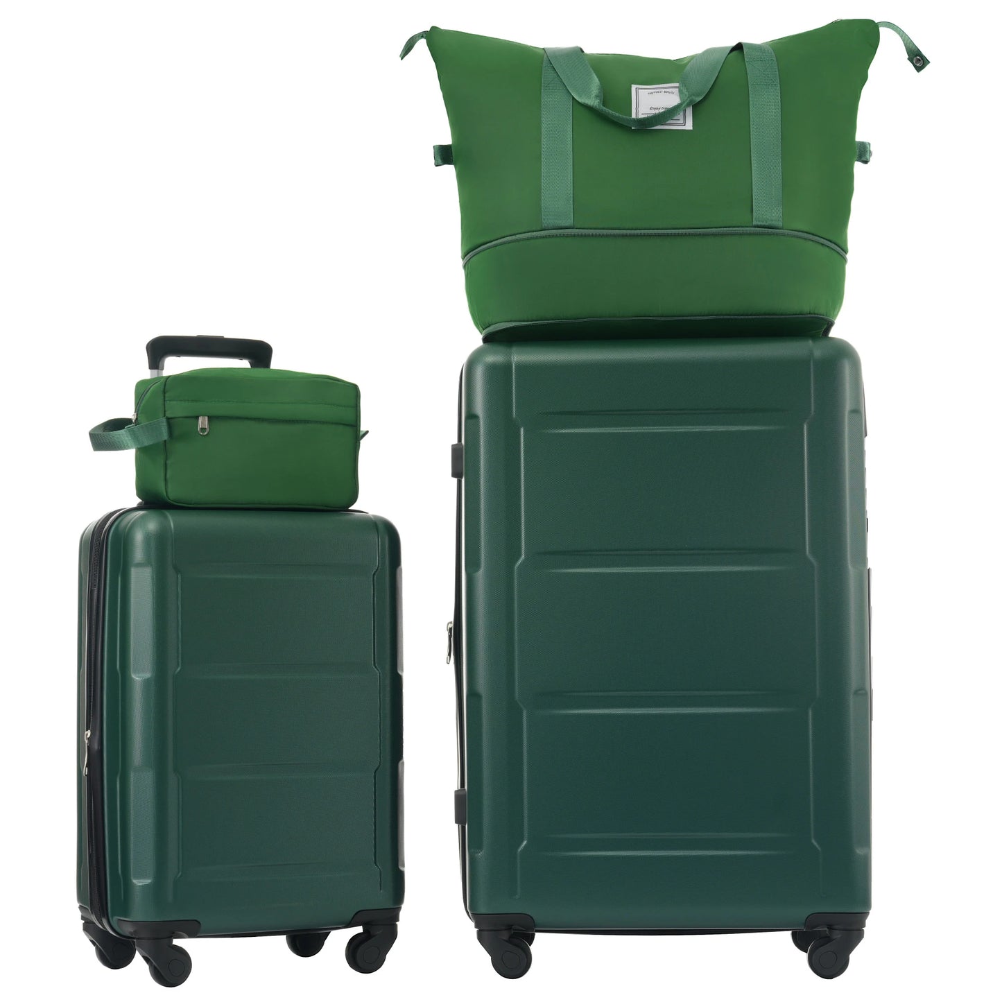 4 Piece Luggage Set with Bags Expanable Spinner Wheels ABS Lightweight Suitcase with TSA Lock 20inch+28inch