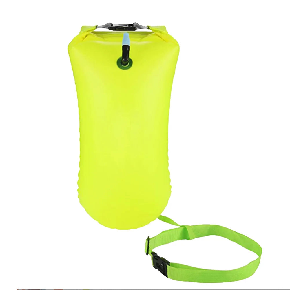 20L Inflatable Open Swimming Buoy Tow Float Dry Bag With Waist Belt For Boating Rafting Swimming Bucket Water Sport Safety Bag