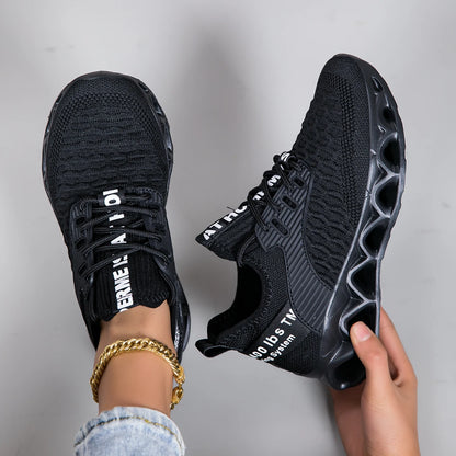 Women's running shoes, lightweight mesh, breathable and comfortable flat soft tennis shoes, blade sports shoes for women