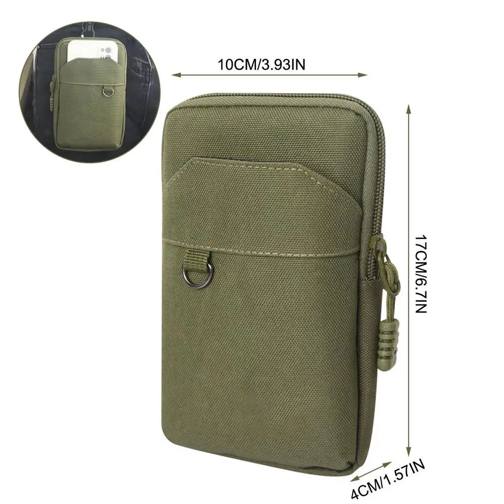 Nylon Molles Bag For Mobile Phone Utility Pouches Gadget Organizer Belt Waist Bag Hunting Fanny Pack For Outdoor Hiking Climbing