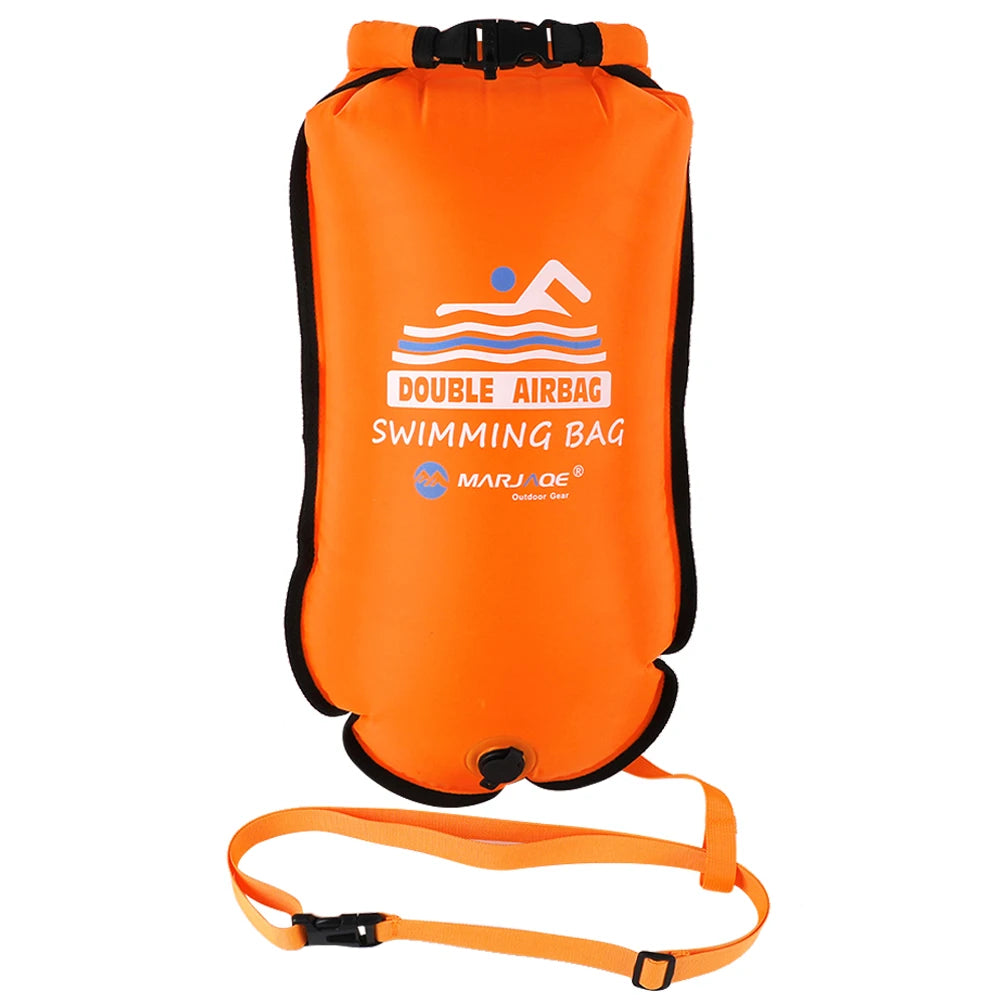 20L Inflatable Open Swimming Buoy Tow Float Dry Bag With Waist Belt For Boating Rafting Swimming Bucket Water Sport Safety Bag