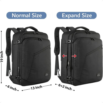 Carry on Backpack Extra Large Travel Backpack Expandable Airplane Appd Weekender Bag for Men and Women Water Resistant Lightwei