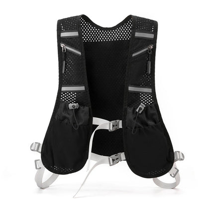 Hydration Running Vest Hiking Vest Pack Multi-pockets Lightweight Cycling Backpack Breathable for Trail Running Marathons