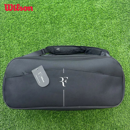 Wilson Tennis Bag RF Tournament Racquet Backpack 9 Pack Large-capacity Professional Sport Tennis Bag with Heat Insulation