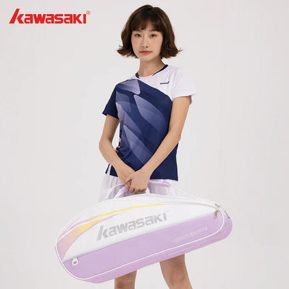 Kawasaki Portable Badminton Racket Bag K1G00-B8363 (Suitable For 6 Rackets) Convenient Carry Sport Gym Bag