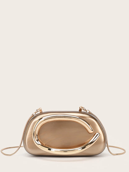 Fashion Women's Handbag Bride Metal Gold Women Luxury Evening Banquet Clutch Bag Shoulder Wedding Purse Party Crossbody Bag