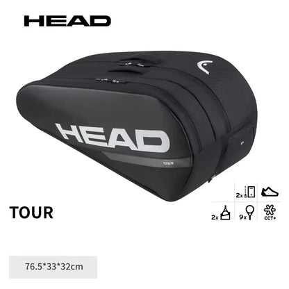 HEAD Tour Series Double Shoulder Tennis Rackets Bag Tournament Racquet Backpack