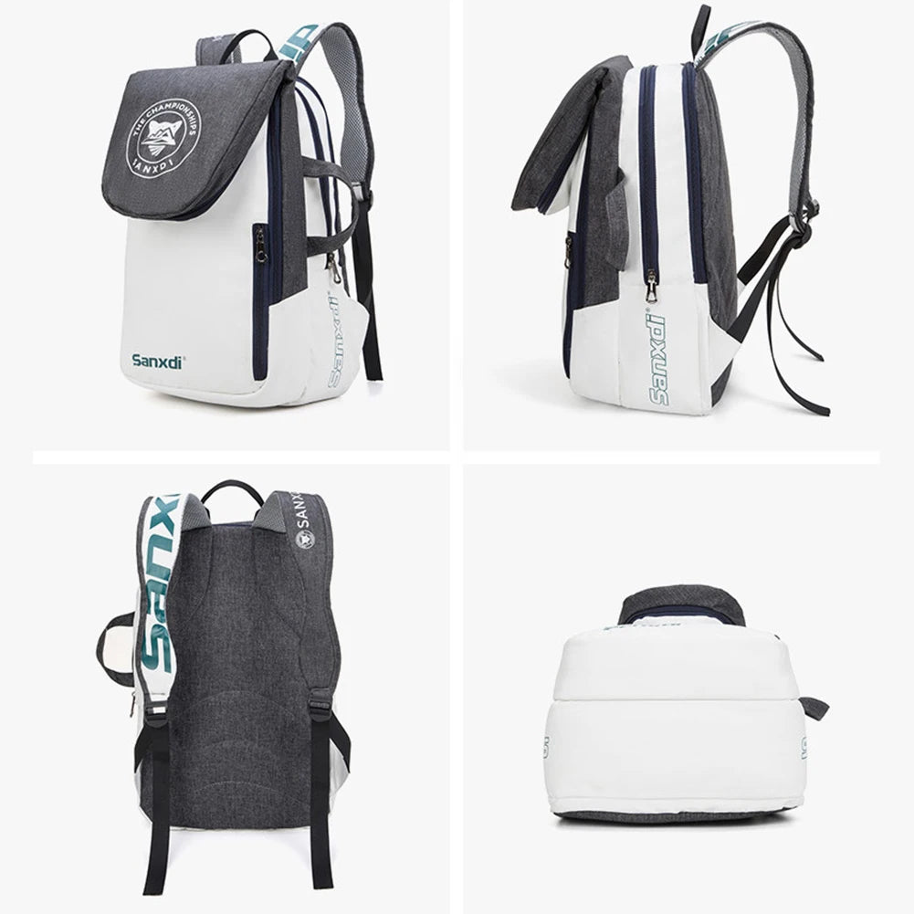 Holds 3 Rackets Tennis Backpack Large Capacity Tennis Bag Waterproof Badminton Bag for Tennis/Pickleball/Badminton/Squash Sports