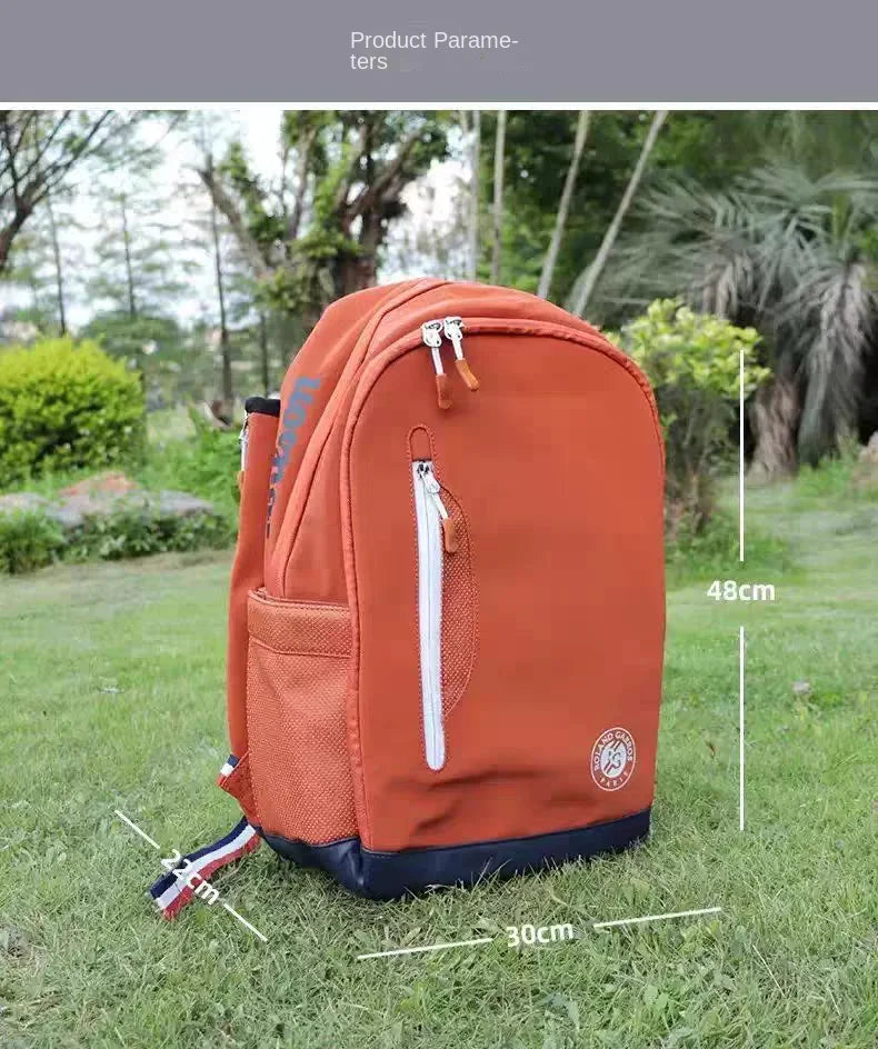 Wilson Roland Garros Bolsa de tenis de arcilla Tour conmemorativo abierto francés Mochila para raquetas de tenis Max para 2 raqu