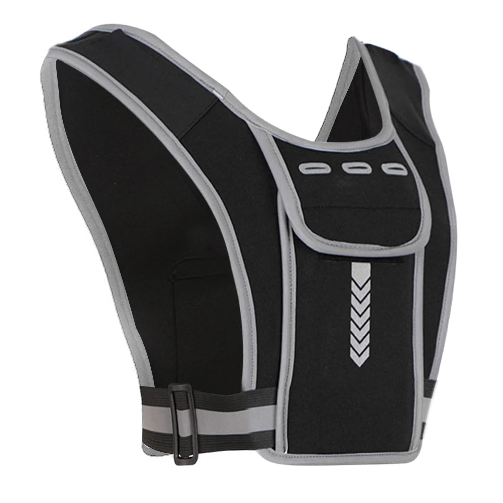 Sport Vest Phone Bag Reflective Cycling Backpack Multifunctional Sports Phone Chest Pack Lightweight for Outdoor Cycling Hiking