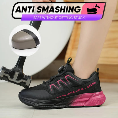 New women's anti-puncture anti-smash breathable fashion safety protection shoes