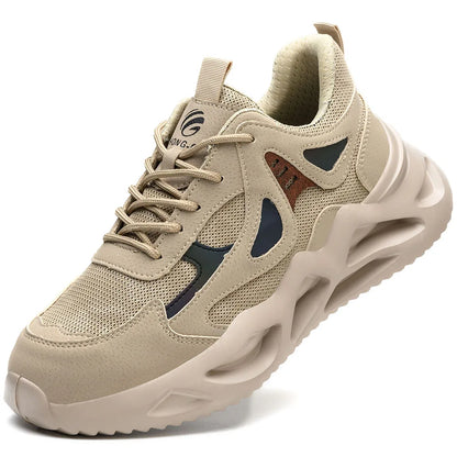 Unisex Work Safety Shoes Steel Toe Cap Light Breathable Sneaker For Men Anti-smash And Anti-puncture Safety Sneakers Shoes