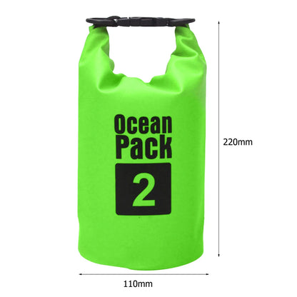 15-2L Swimming Waterproof Dry Bag Outdoor Floating Trekking Beach Backpack PVC Thickened Double-Layer Fabric IPX6 Waterproof Bag