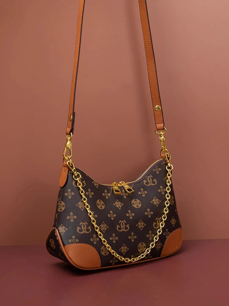 Custom 1:1 high quality Women's Underarm Bag Popular Lady Shoulder Bag Leather Luxury Handbag Ladies Bag Designer Crossbody Bag