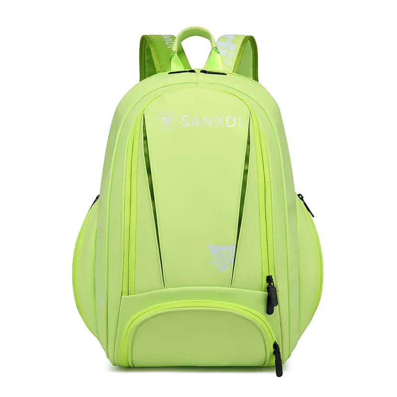 Badminton Tennis Racket Backpack Large Capacity Outdoor Sports Training Bag with Shoes Compartment Multifunctional Fitness Bag