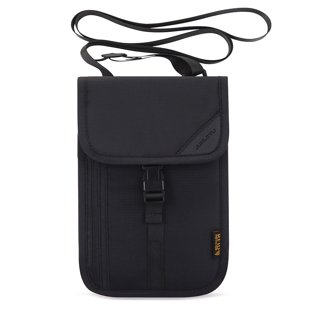 Waterproof Nylon Waist Bag Purse Anti-theft Money Document Card Storage Bag Portable Neck Wallet Mobile Phone Bag Passport Pouch