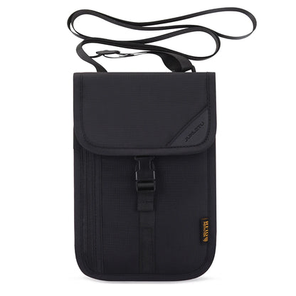 Waterproof Nylon Waist Bag Purse Anti-theft Money Document Card Storage Bag Portable Neck Wallet Mobile Phone Bag Passport Pouch