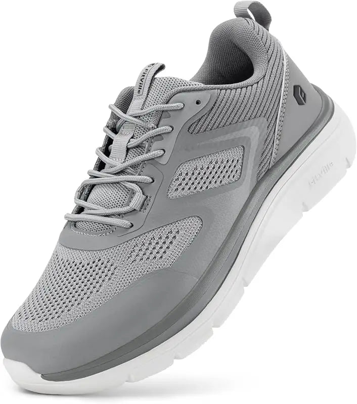 Men'S Running Shoes Wide Toe 2E Lightweight Non-Slip Walking Sport Shoe Cushioning Slip-On Comfortable Breathable Sneakers