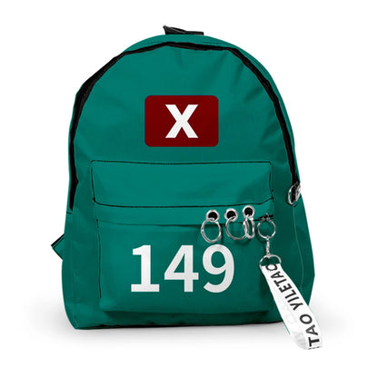 Korea Game Season2 Cosplay Backpack Bags Unisex Solid Printing Shoulder Bags Student Large Capacity School Handbags Package