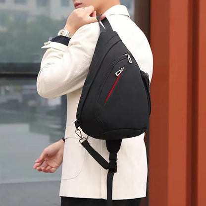 Man Chest Bag Oxford Shoulder Bags Large Capacity Multifunctional Multi-pockets Anti Theft Casual Fashion for Sports Training