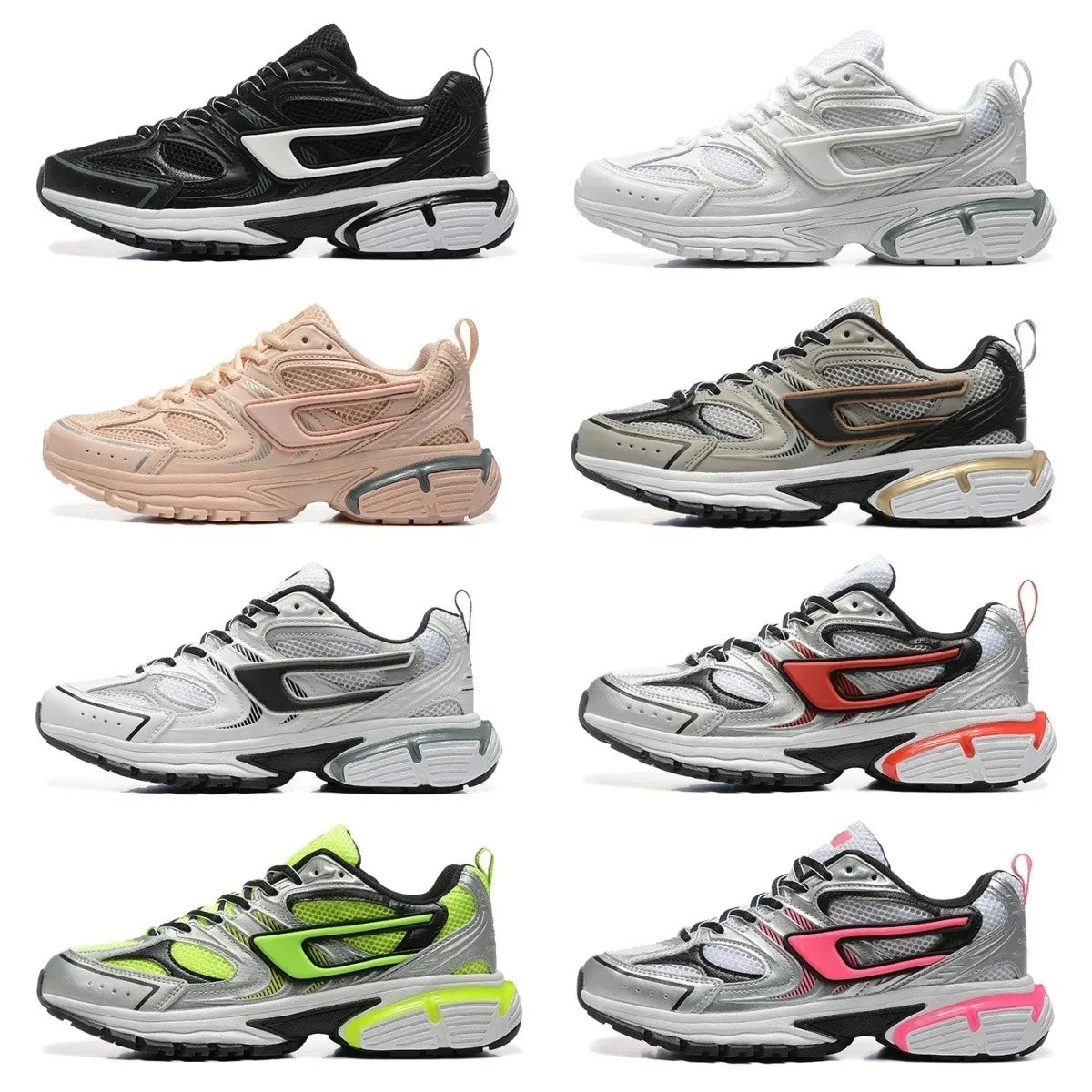 Men's and women's brand sports shoes high elastic lightweight thick soles wear comfortable casual sports shoes for men and women