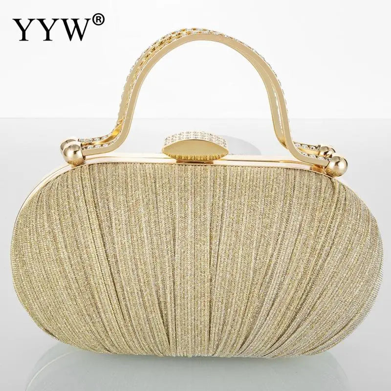 Fashion Diamond Top Handle Women Evening Handbag Clutch Bags Glitter Sequins Rhinestone Female Daily Purse for Wedding Prom