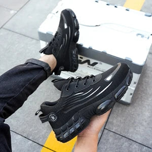 Lace-up breathable soft sole comfortable anti-smash anti-puncture men's casual labour insurance shoes