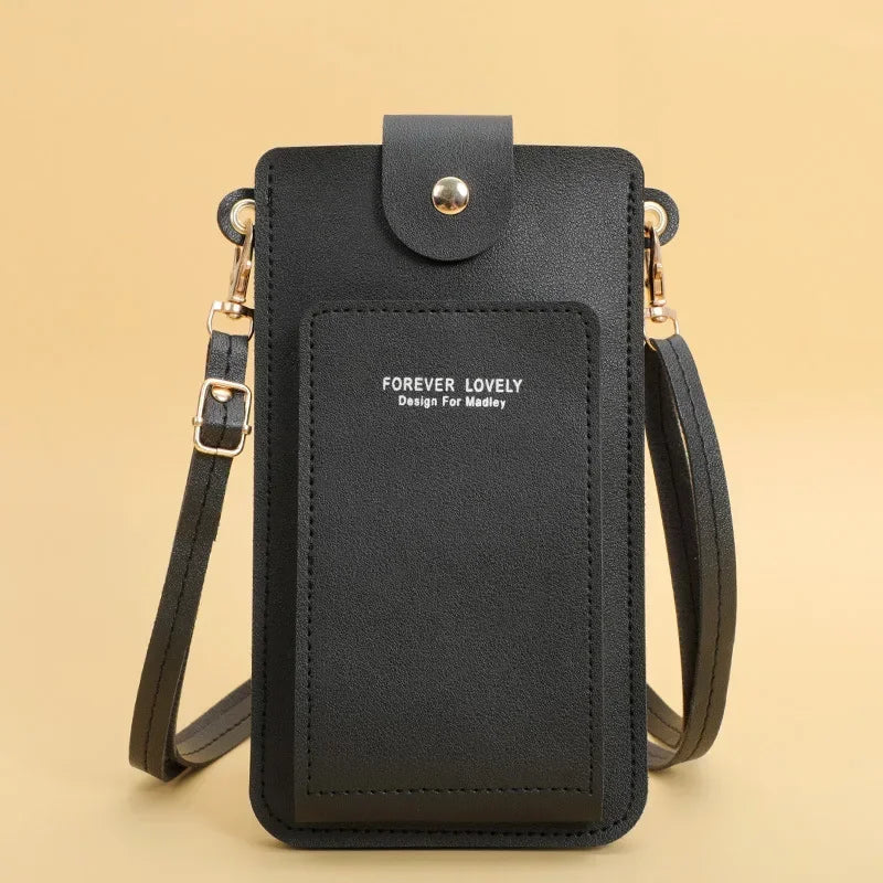 Women Bags Soft Leather Wallets Touch Screen Cell Phone Purse Crossbody Shoulder Strap Handbag for Female Cheap Women's Bags