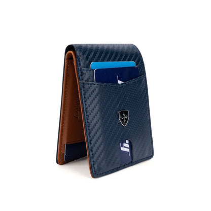 Slim Wallet for Men Leather Money Clip Mens Wallets RFID Blocking Front Pocket Bifold Credit Card Holder Purses Pocket