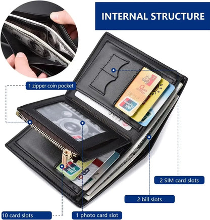 Custom Engraved Wallet,Personalized Photo RFID Wallets for Men,Husband,Dad,Son,Personalized Gifts for Bithday Anniversary Day