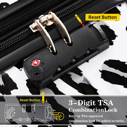 3 Piece Hardshell Luggage Sets Suitcases 20/24/28 Inch Travel Suitcase Rolling Luggagewith TSA Lock Spinner Wheels Travel Case