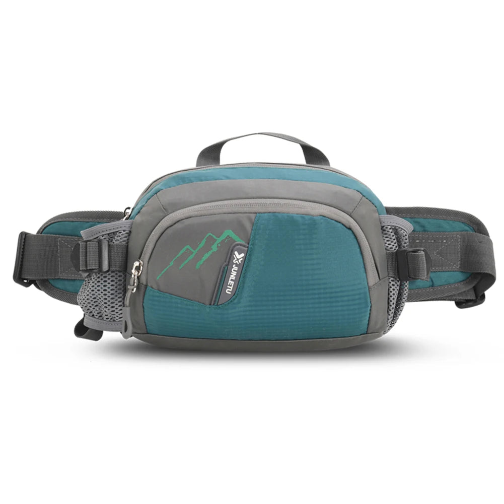 Fanny Pack Running Belt Purse Phone Pouch Women Men Bum Bag Nylon with Bottle Holder Waterproof for Running Hiking for Hydration
