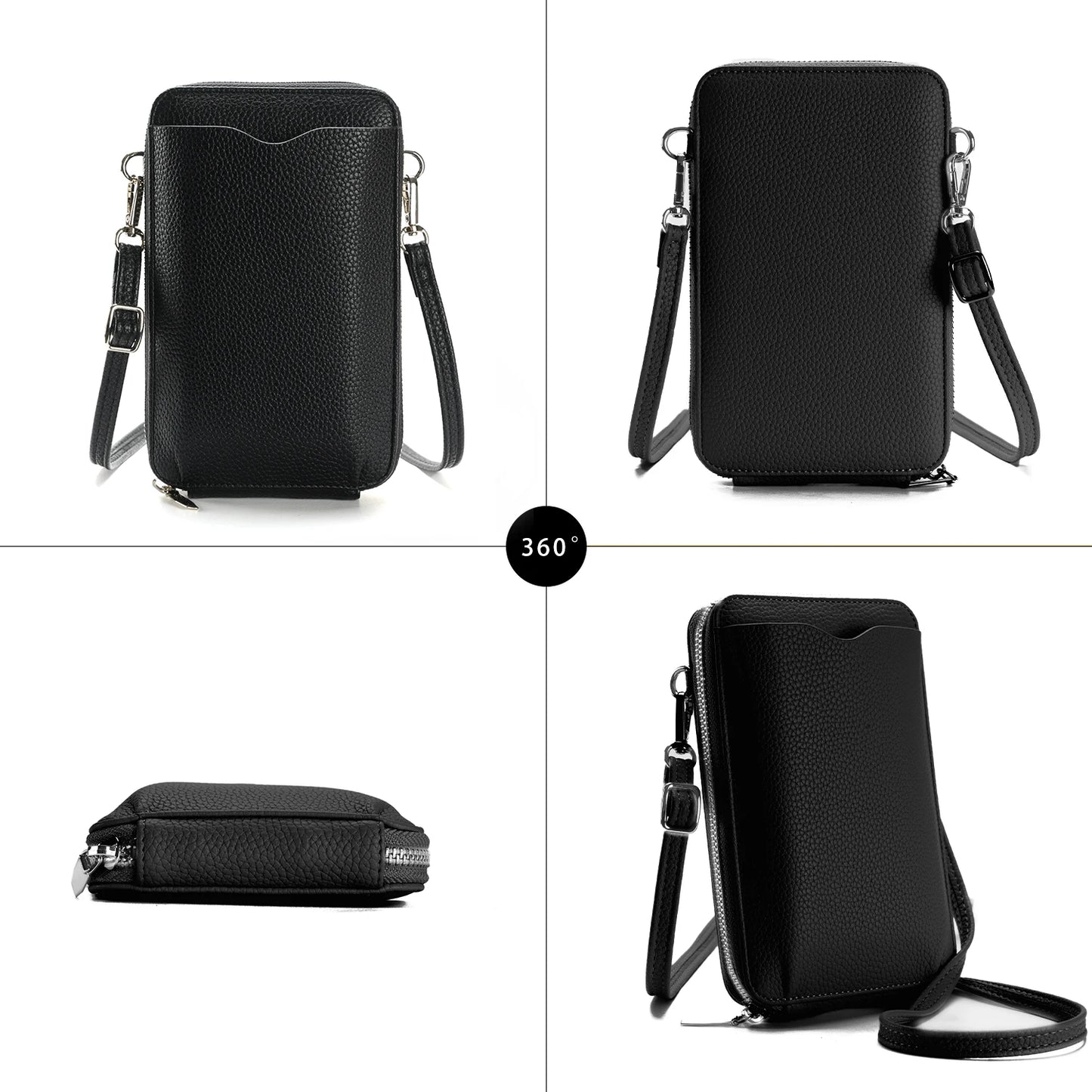 Crossbody Phone Bag Wallet small size Women's One Shoulder Adjustable Shoulder Strap, 6 Colors,