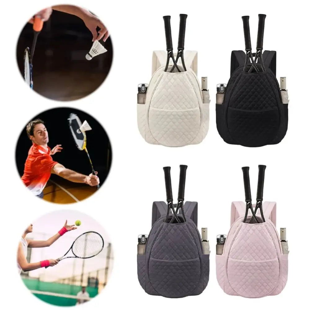 Large Capacity Tennis Crossbody Backpack Waterproof Adjustable Strap Lightweight Sling Bag Multipurpose Organizer