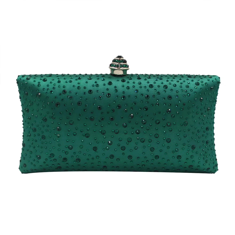 Fashion Luxury Women Clutch Bag With Rhinestone Exquisite Design For Women Party Wedding Shoulder Bag Handbag Evening Bag