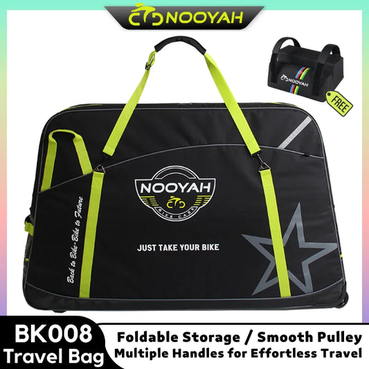 NOOYAH Bike Bag Bicycle Travel Bag MTB Road Bike Transport Case Bicycle Accessories Carry Bag Bike Wheel Bags Crankset Protector
