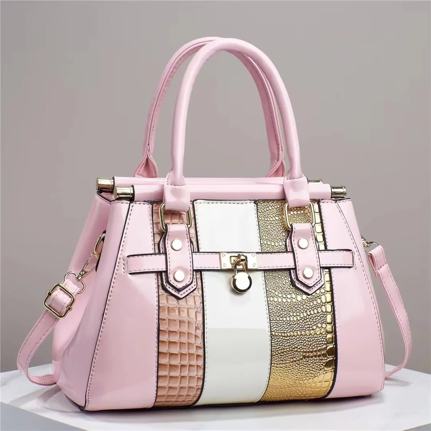 2023  arrivals glossy PU leather handbags women's purses tote bags ladies   wholesale price