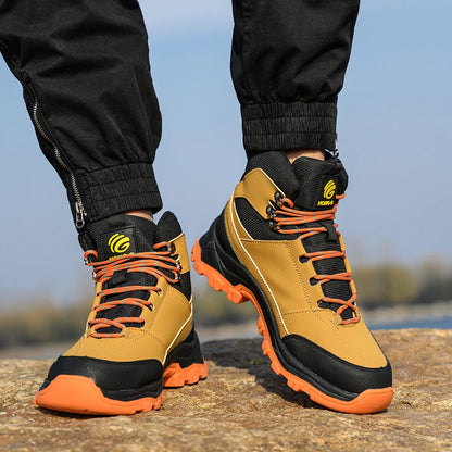 Safety Shoes Men Boots High Top Work Sneaker Steel Toe Industrial Shoe Anti-smash Puncture-Proof Work Boots Indestructible Shoes