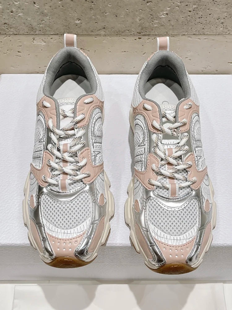 Spring Summer Outdoors Fashion Casual Low-top Flat Bottom Sports Shoes Men's B20 Round Toe Breathable Net Cloth Lace-Up Shoes