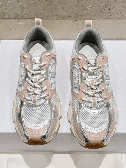 Spring Summer Outdoors Fashion Casual Low-top Flat Bottom Sports Shoes Men's B20 Round Toe Breathable Net Cloth Lace-Up Shoes