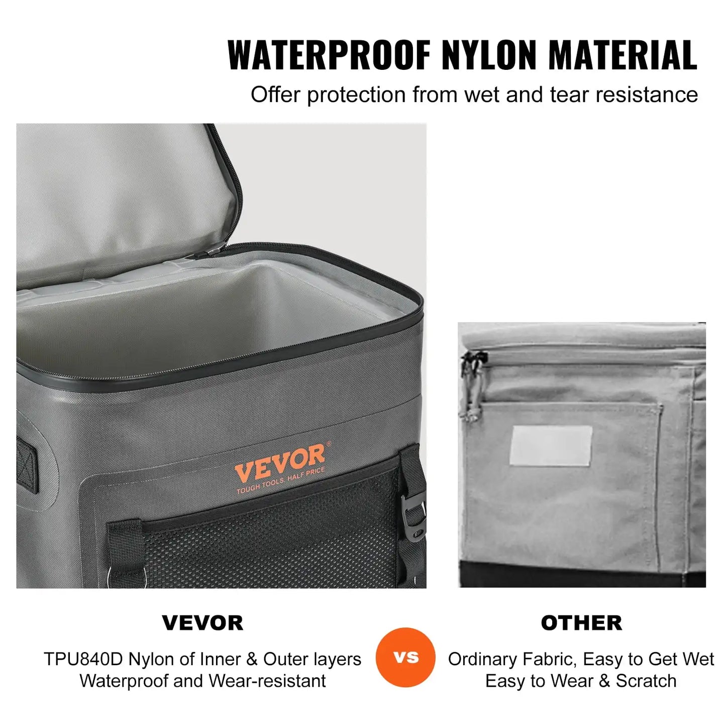 Soft Cooler Bag 30 Cans Leakproof Waterproof Soft Sided Cooler Bag Portable,Lightweight & Portable Collapsible Cooler for Beach